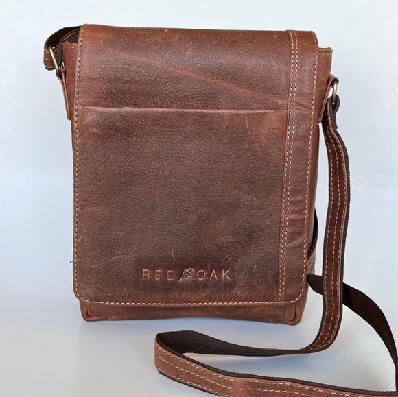 Cross body bag, Leather bag, Sling bag pebbled leather. - Picture 7 of 8